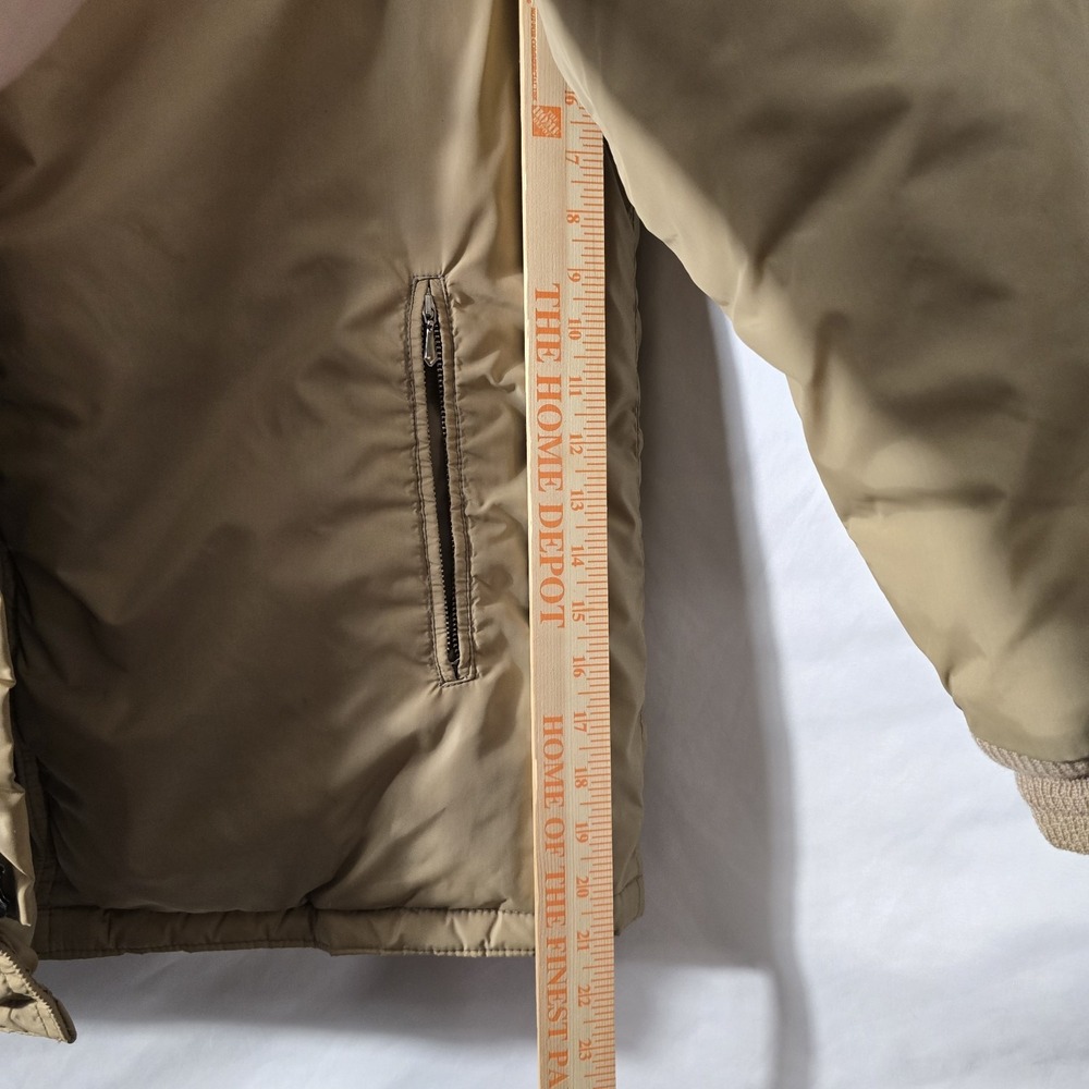 Vintage Womens Tempco Down Jacket Beige size M/L Winter Insulated - Picture 10 of 12